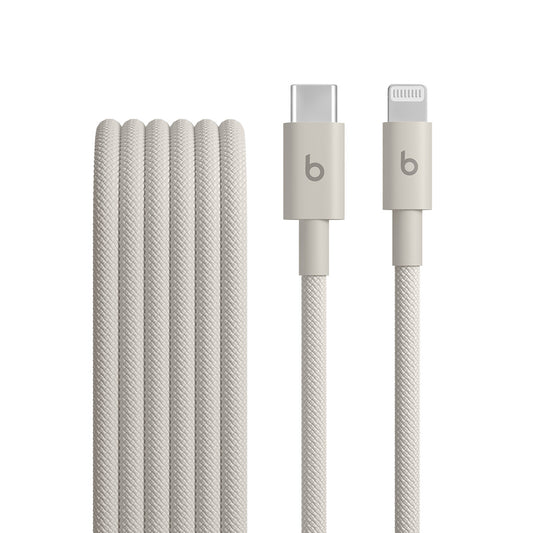 Cablu Beats USB-C la Lightning de 1,5 m, Woven, Gri - iSTYLE RO