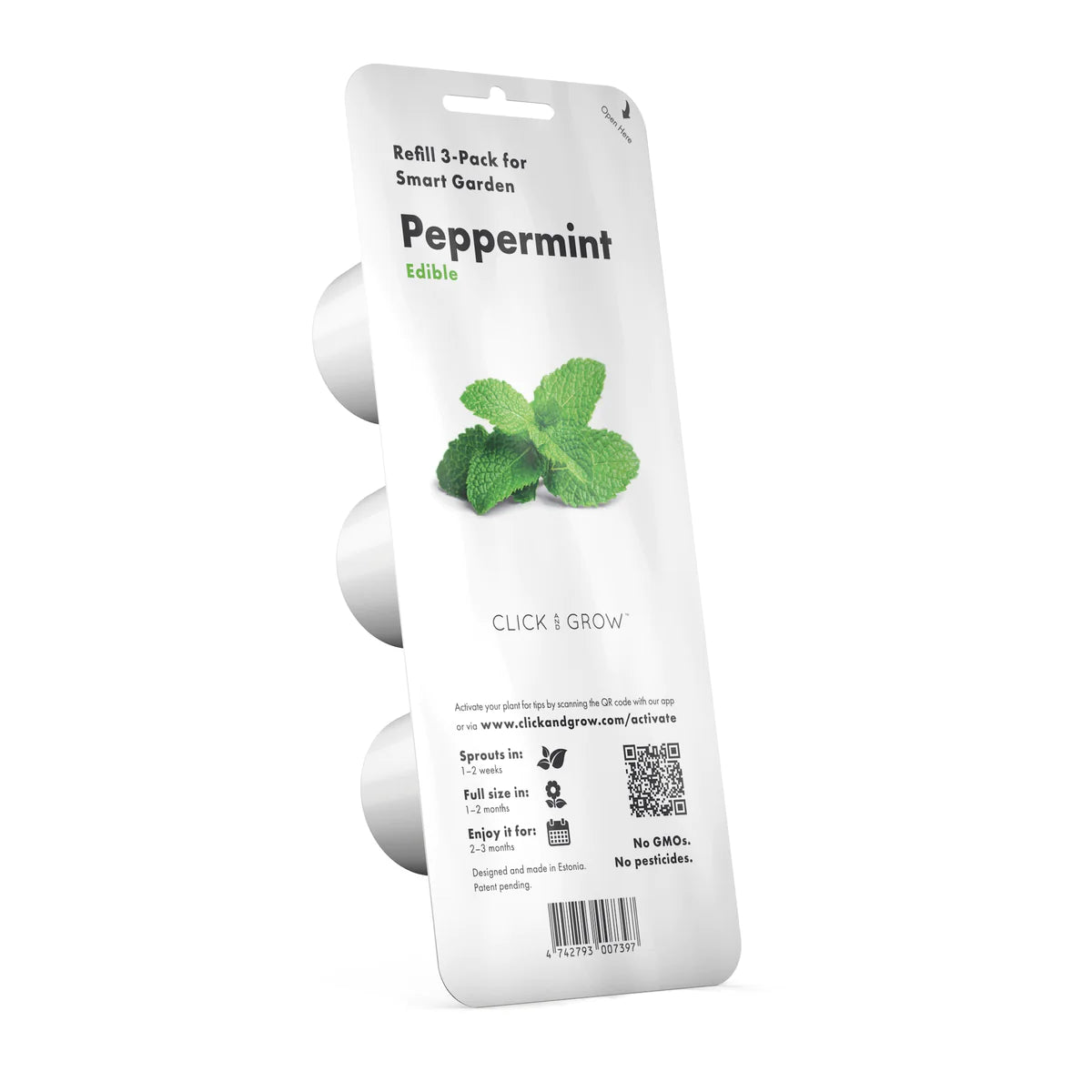 Capsule Click & Grow cu seminte si substrat de Menta 3buc - iSTYLE RO
