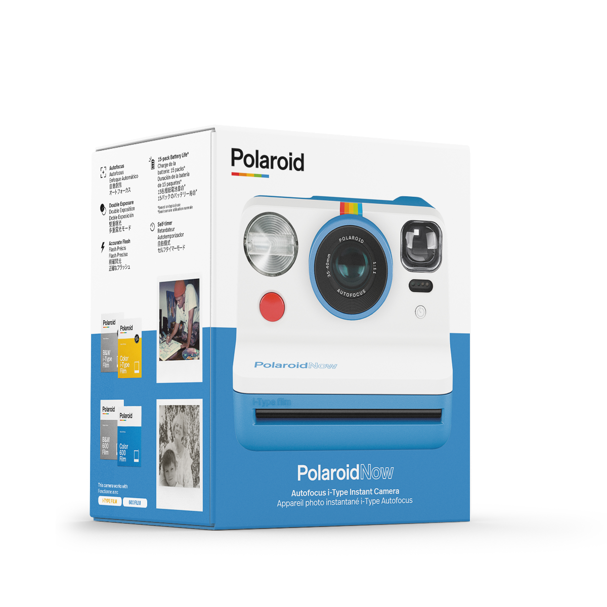 Camera Foto Instant Polaroid Now, Albastru - iSTYLE RO