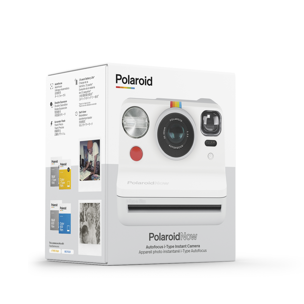 Camera Foto Instant Polaroid Now, Alb - iSTYLE RO