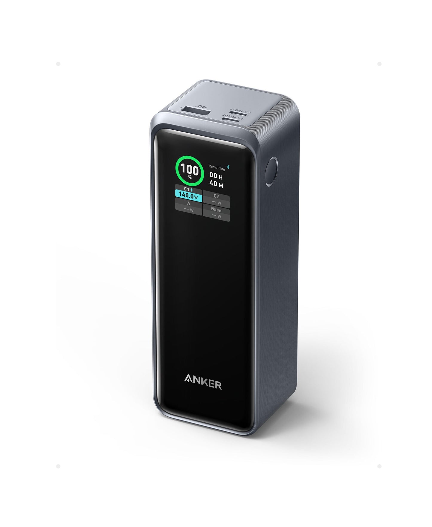 Baterie externa Anker Prime, 27.650 mAh, 250W, Smart Digital Display, 2x USB-C, 1x USB-A, Negru - iSTYLE RO