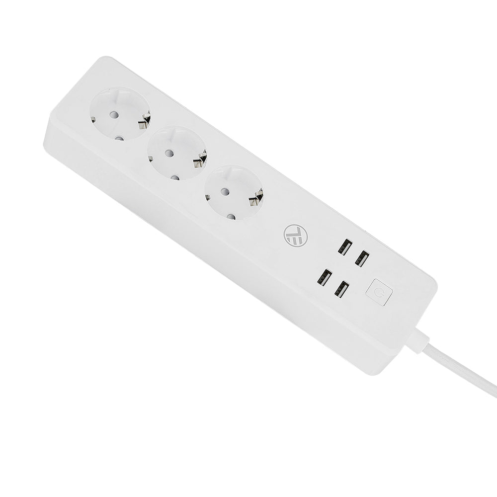 Prelungitor smart Tellur Wireless, 3 Prize, 4 x USB, 2200W, 10A, Cablu 1.8m, Alb - iSTYLE RO