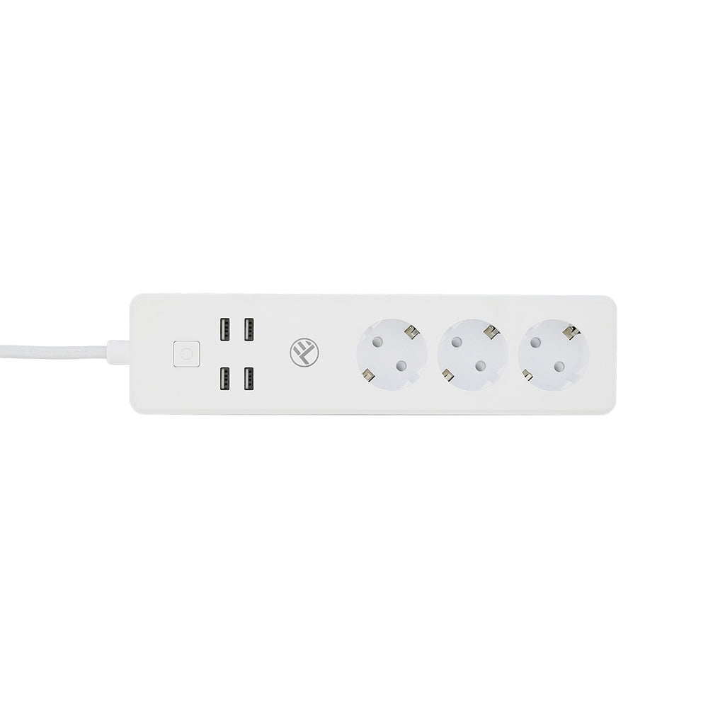 Prelungitor smart Tellur Wireless, 3 Prize, 4 x USB, 2200W, 10A, Cablu 1.8m, Alb - iSTYLE RO