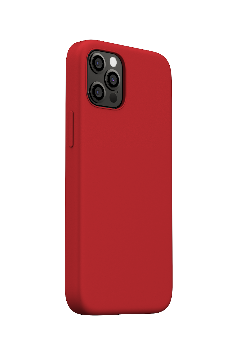 Husa de protectie NEXT ONE Silicon Case MagSafe pentru iPhone 12 Pro Max, Rosu - iSTYLE RO