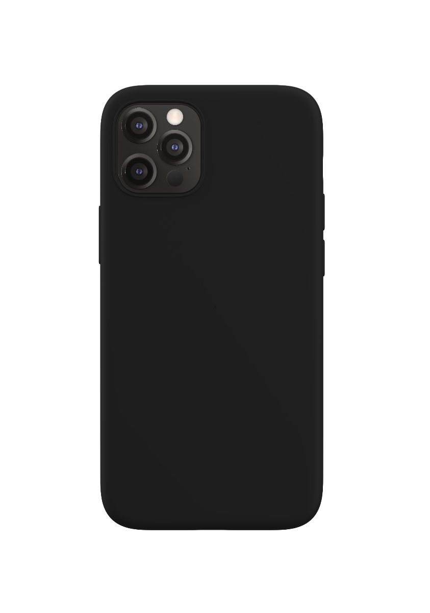 Husa de protectie NEXT ONE Silicon Case MagSafe pentru iPhone 12 si iPhone 12 Pro, Negru - iSTYLE RO