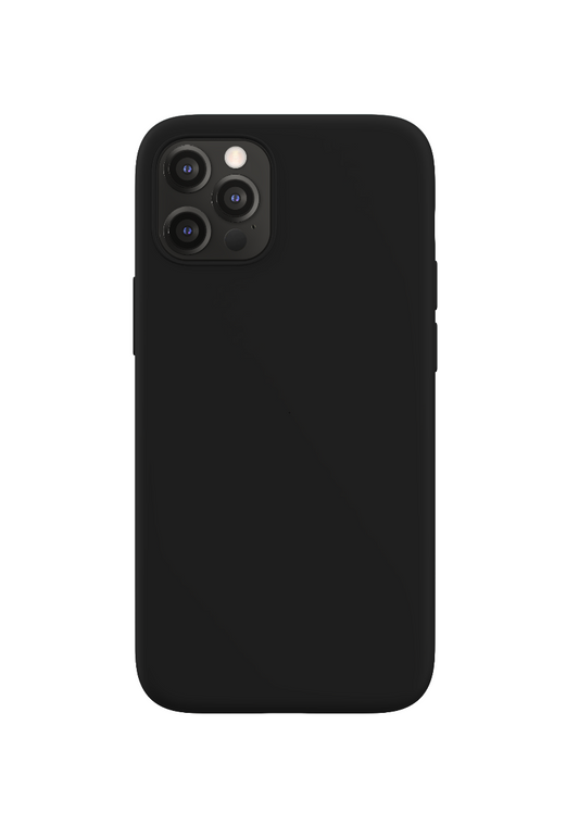 Husa de protectie NEXT ONE Silicon Case MagSafe pentru iPhone 12 si iPhone 12 Pro, Negru - iSTYLE RO