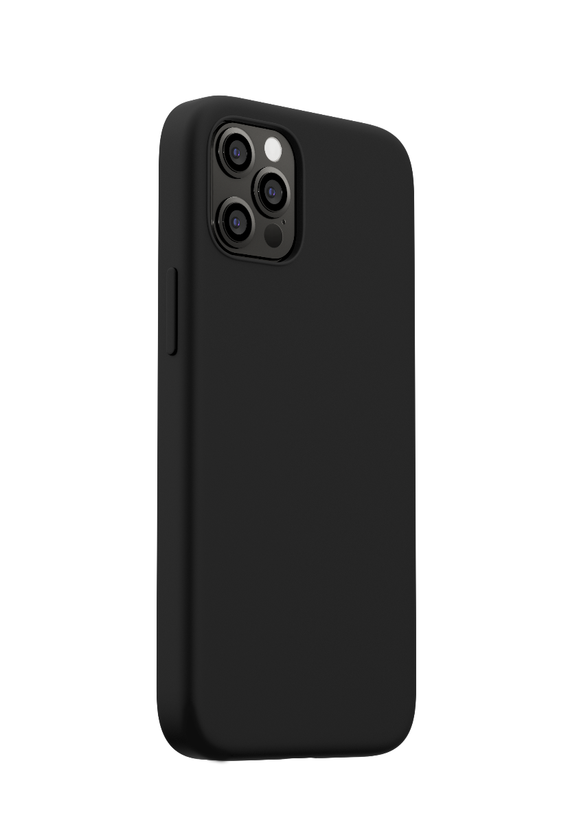 Husa de protectie NEXT ONE Silicon Case MagSafe pentru iPhone 12 si iPhone 12 Pro, Negru - iSTYLE RO