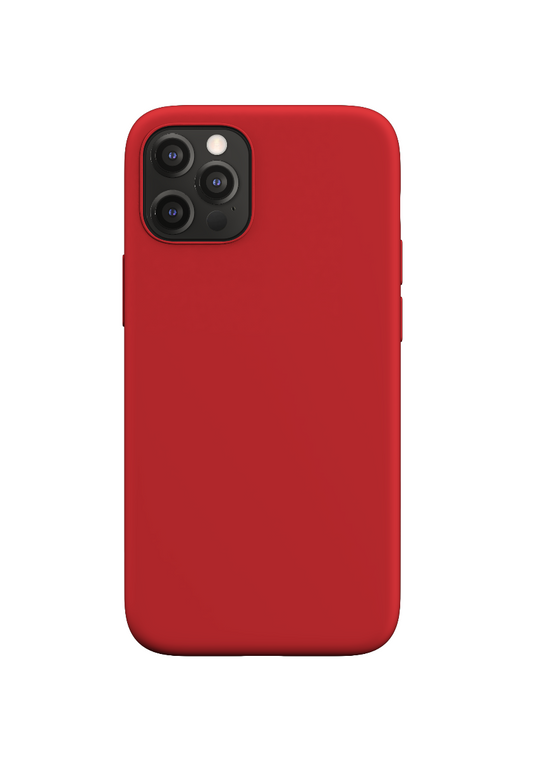 Husa de protectie NEXT ONE Silicon Case MagSafe pentru iPhone 12 Pro Max, Rosu - iSTYLE RO
