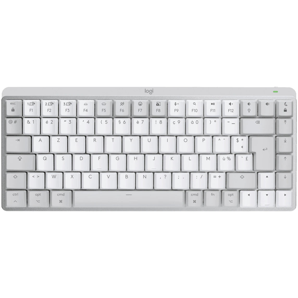 Tastatura Wireless Logitech MX Mechanical Perfomance Mini for Mac, Iluminata, Silentioasa, USB, BT, US INT, Pale Grey - iSTYLE RO