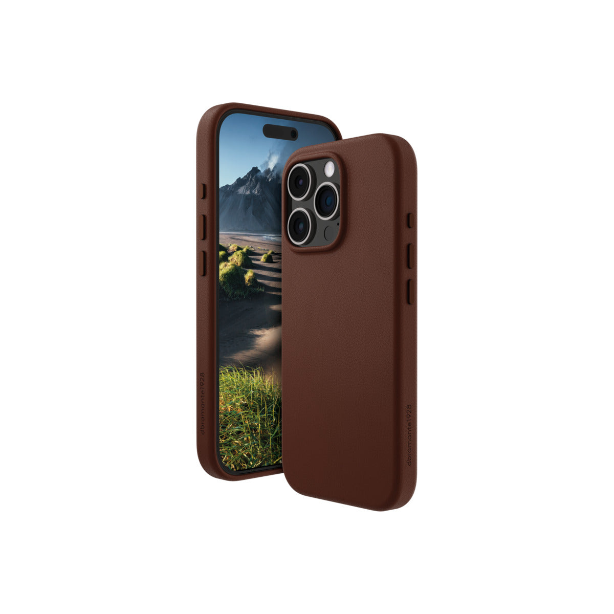 Husa de protectie Dbramante1928 din piele pentru iPhone 16 Pro, Roskilde, Maro - iSTYLE RO
