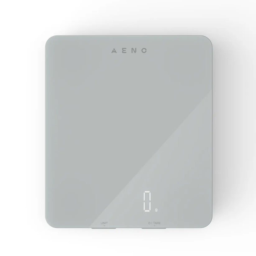 Cantar de bucatarie Aeno, control electronic, tara si RNI, sincronizare cu aplicatie Aeno prin Bluetooth 4.2, analiza nutritiei alimentelor (calorii, proteine, grasimi, colesterol) 8kg, 1g, display LED, Alb - iSTYLE RO