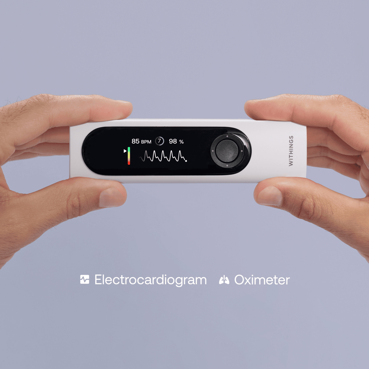 Withings Beam-O - Dispozitiv MultiScan 4 in 1 de evaluare a sanatatii (termometru, EKG, SPO2, stetoscop digital) - iSTYLE RO