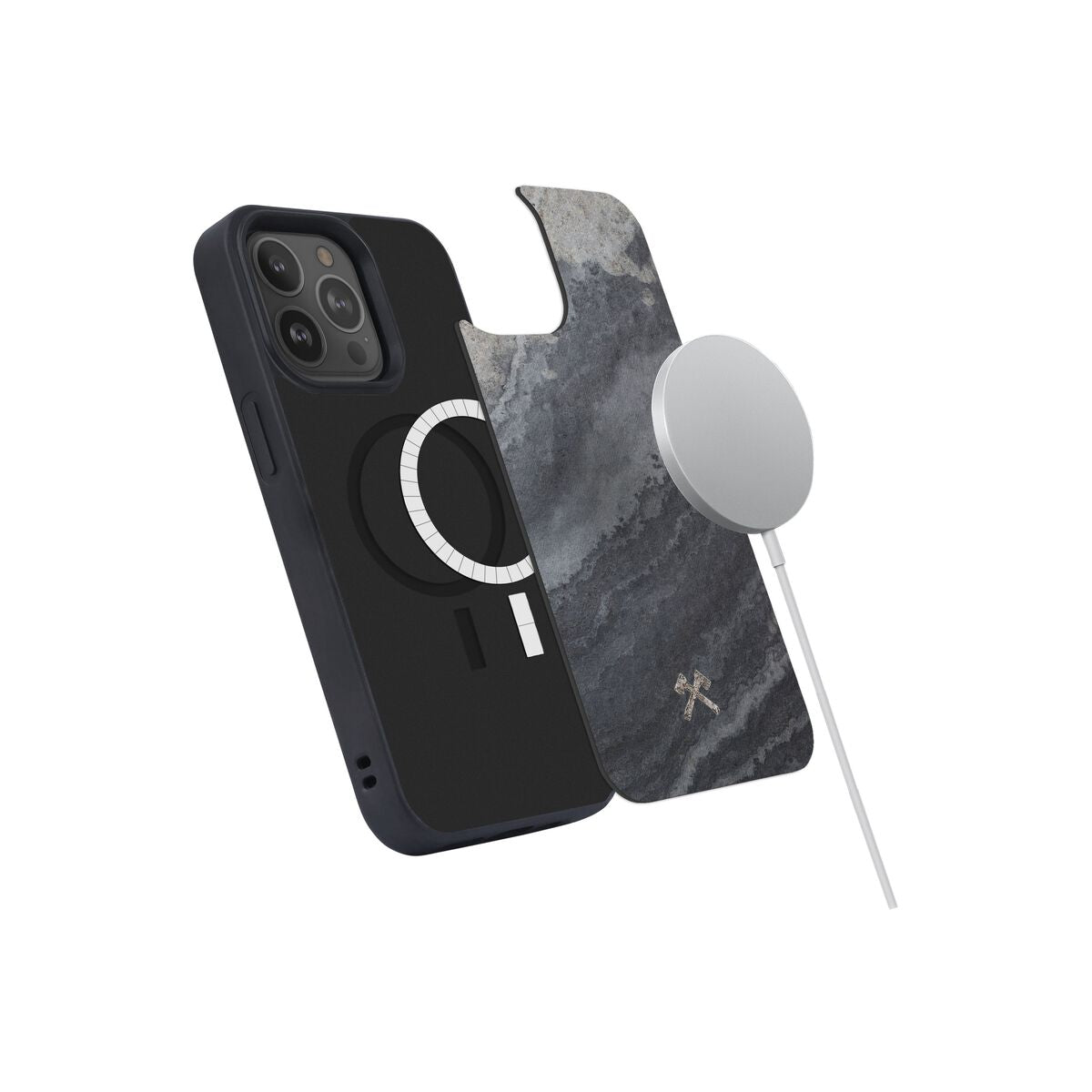 Husa de protectie Woodcessories cu MagSafe pentru iPhone 14 Pro, Negru - iSTYLE RO