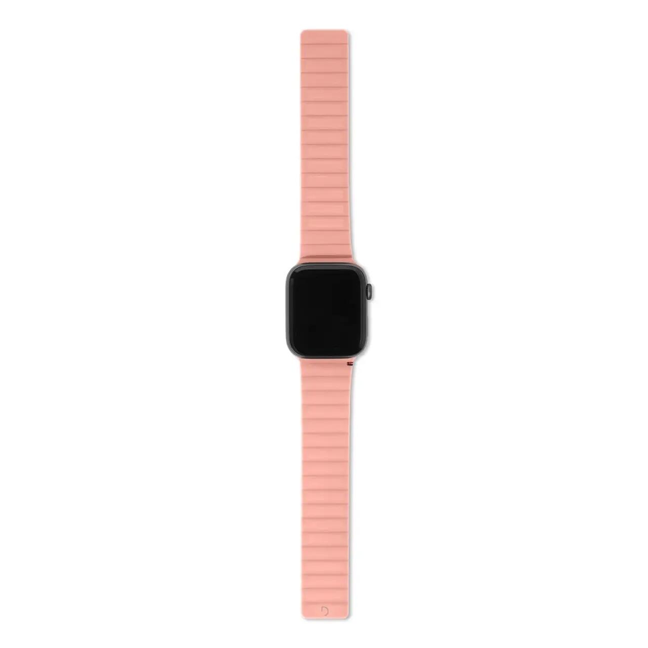 Curea magnetică DECODED pentru Apple Watch 38/40/41mm, Silicon Roz - iSTYLE RO