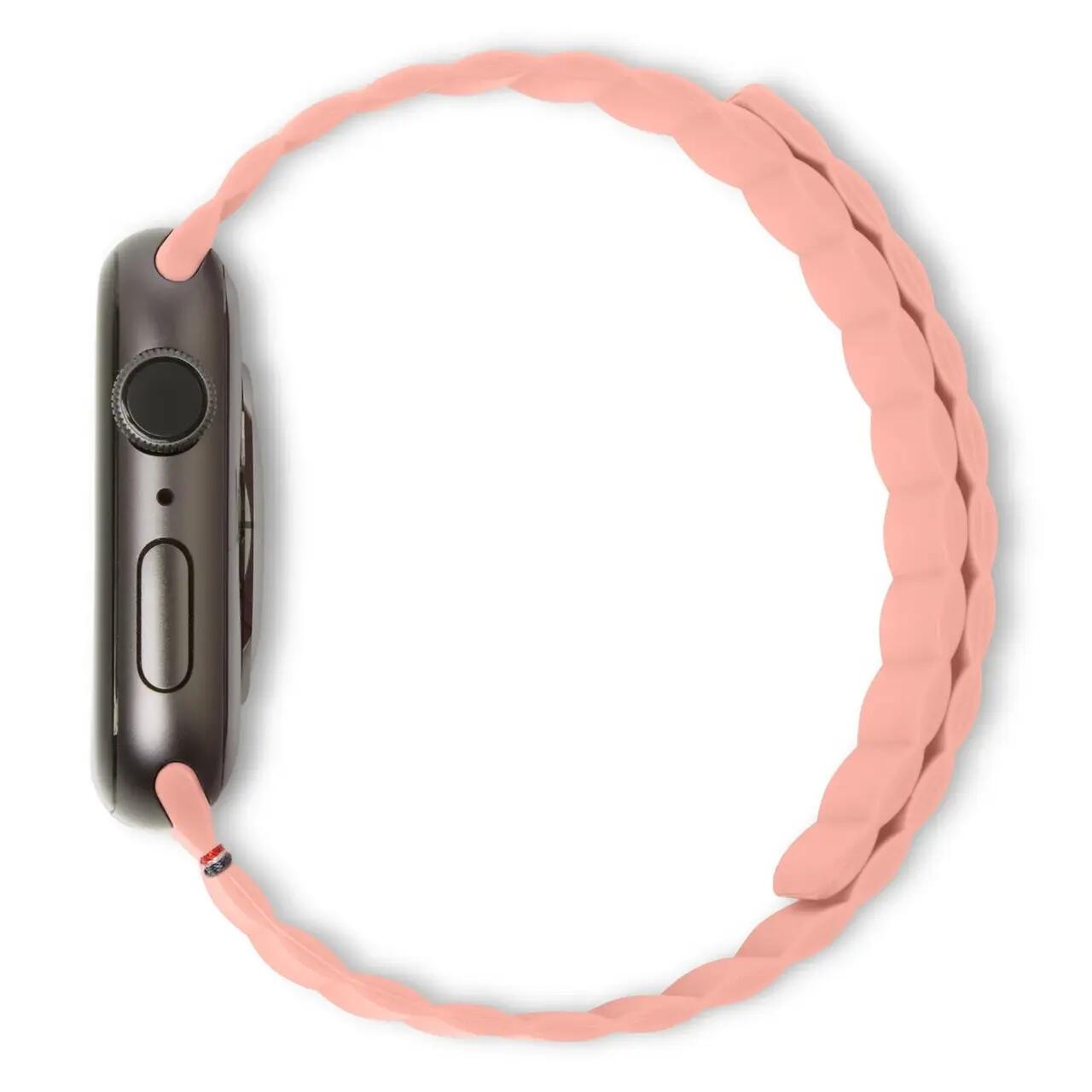 Curea magnetică DECODED pentru Apple Watch 38/40/41mm, Silicon Roz - iSTYLE RO