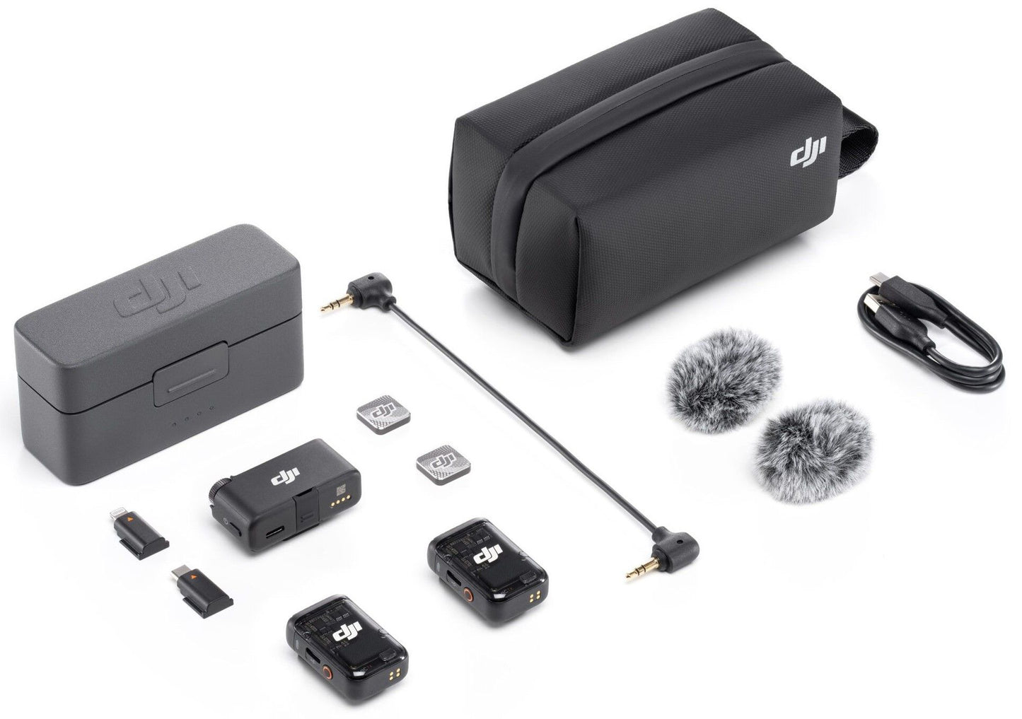 Kit DJI microfon Wireless 2 MIC (2 TX + 1 RX + Stație încărcare) - iSTYLE RO