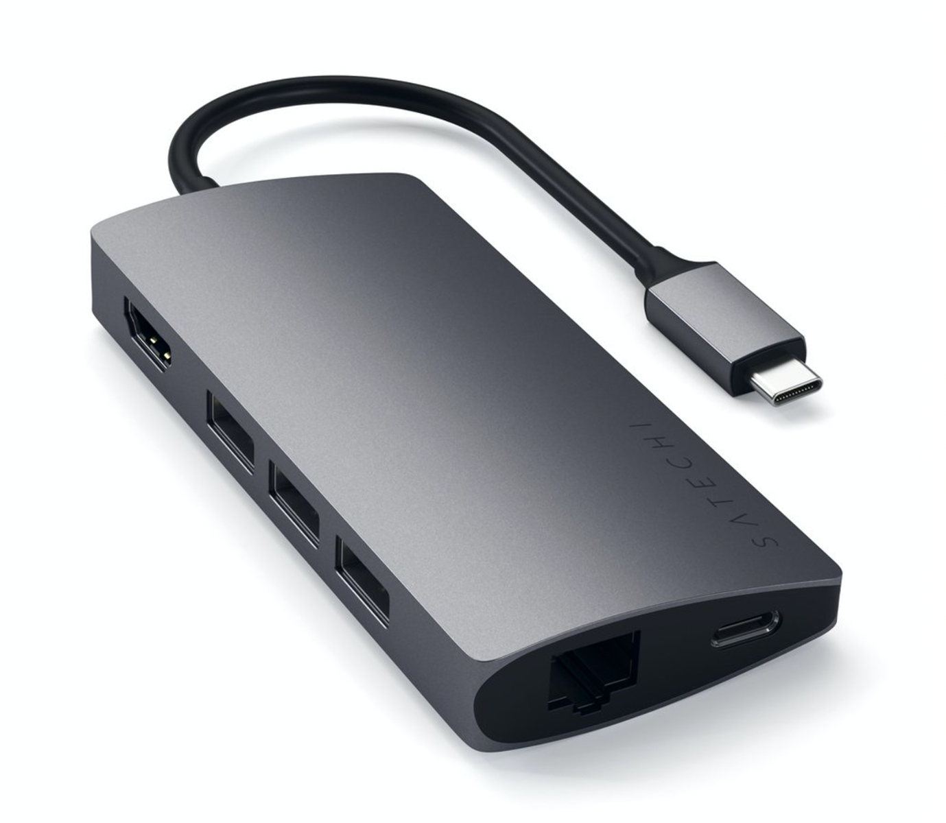Docking station Satechi Aluminum TYPE-C Multi-Port, Space Grey - iSTYLE RO