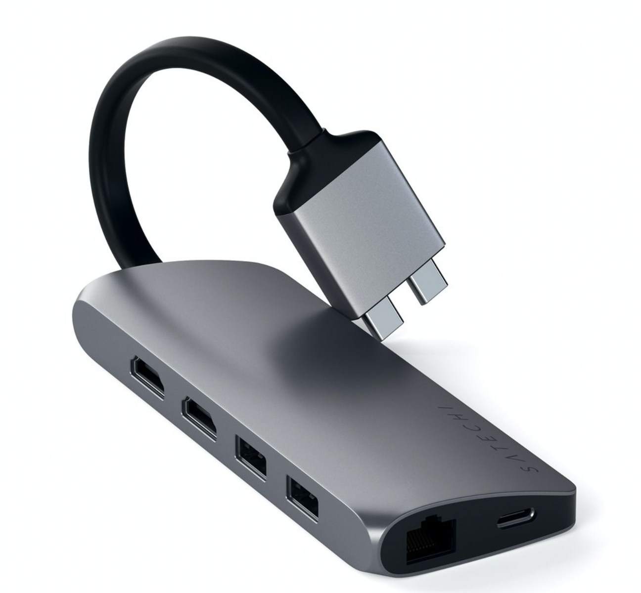 Adaptor Satechi TYPE-C Dual Multimedia Adapter - Space Gray - iSTYLE RO