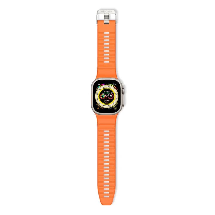 Curea Sport Traction Lite DECODED pentru Apple Watch 42/49MM, Silicon, Portocaliu - iSTYLE RO
