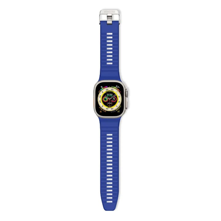 Curea Sport Traction Lite DECODED pentru Apple Watch 42/49MM, Silicon, Albastru - iSTYLE RO