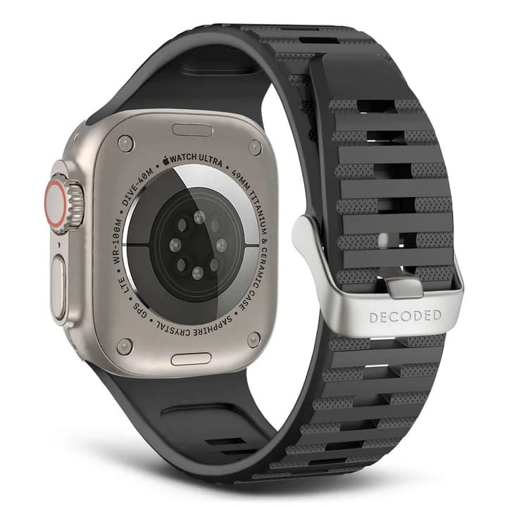 Curea Sport Traction Lite DECODED pentru Apple Watch 42/49MM, Silicon, Negru - iSTYLE RO