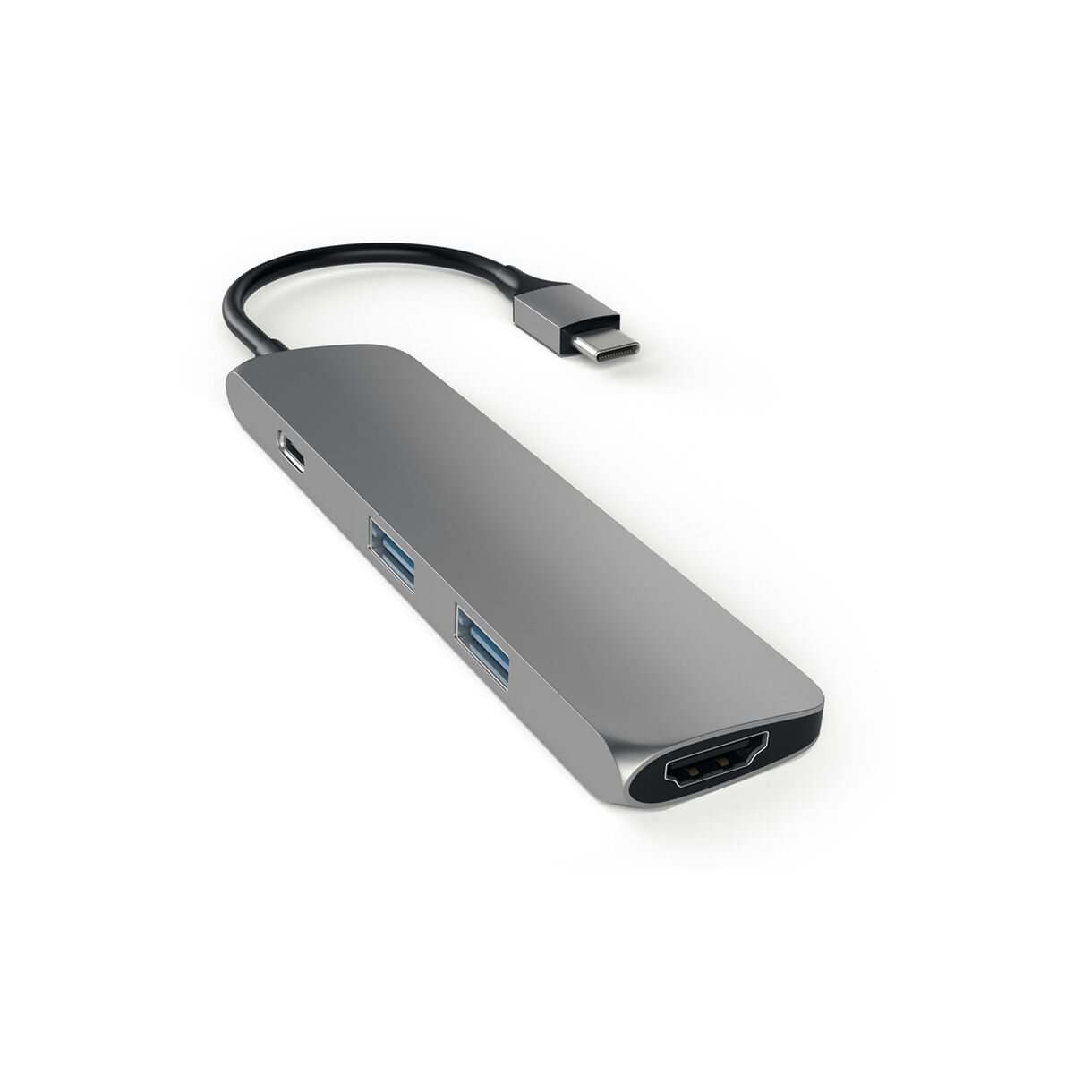 Adaptor Satechi Type-C MultiPort Adapter Slim (Space Gray) - iSTYLE RO