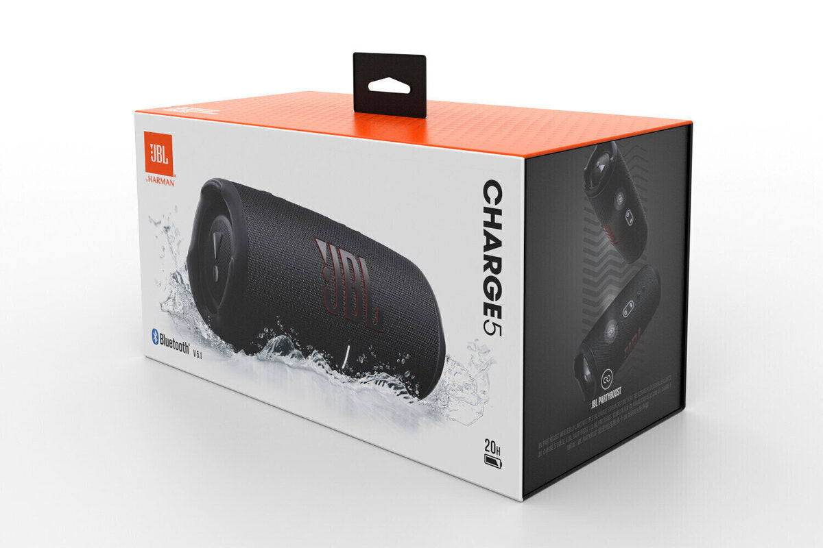 Boxa portabila JBL Charge 5, Bluetooth, Pro Sound, IP67, PartyBoost, Powerbank, Negru - iSTYLE RO