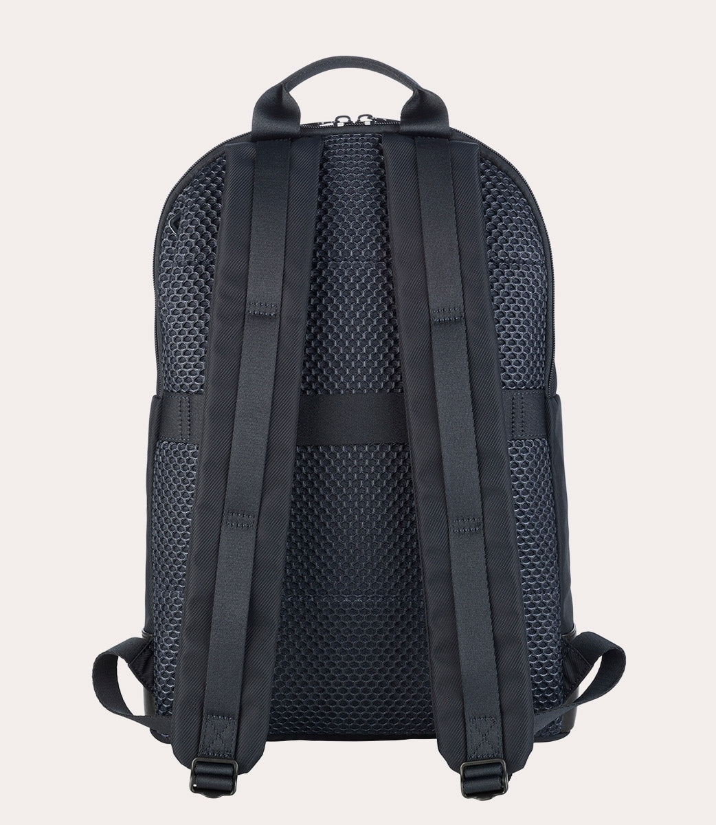 Rucsac Tucano cu elemente de piele, 16", Bleumarin/Negru - iSTYLE RO