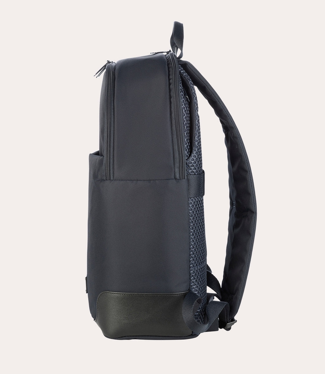 Rucsac Tucano cu elemente de piele, 16", Bleumarin/Negru - iSTYLE RO