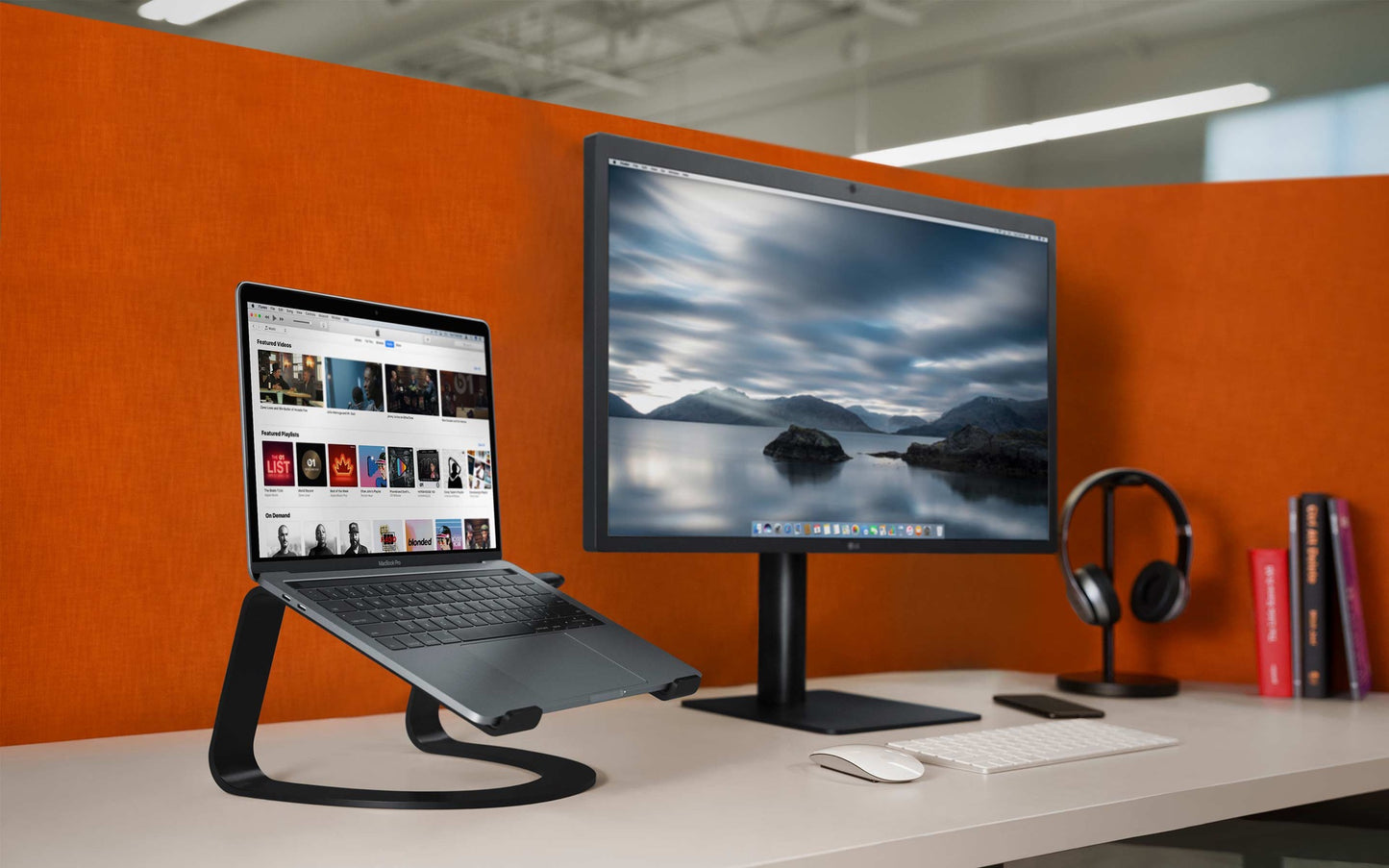 Suport Curve Twelve South pentru MacBook si laptopuri, Negru - iSTYLE RO