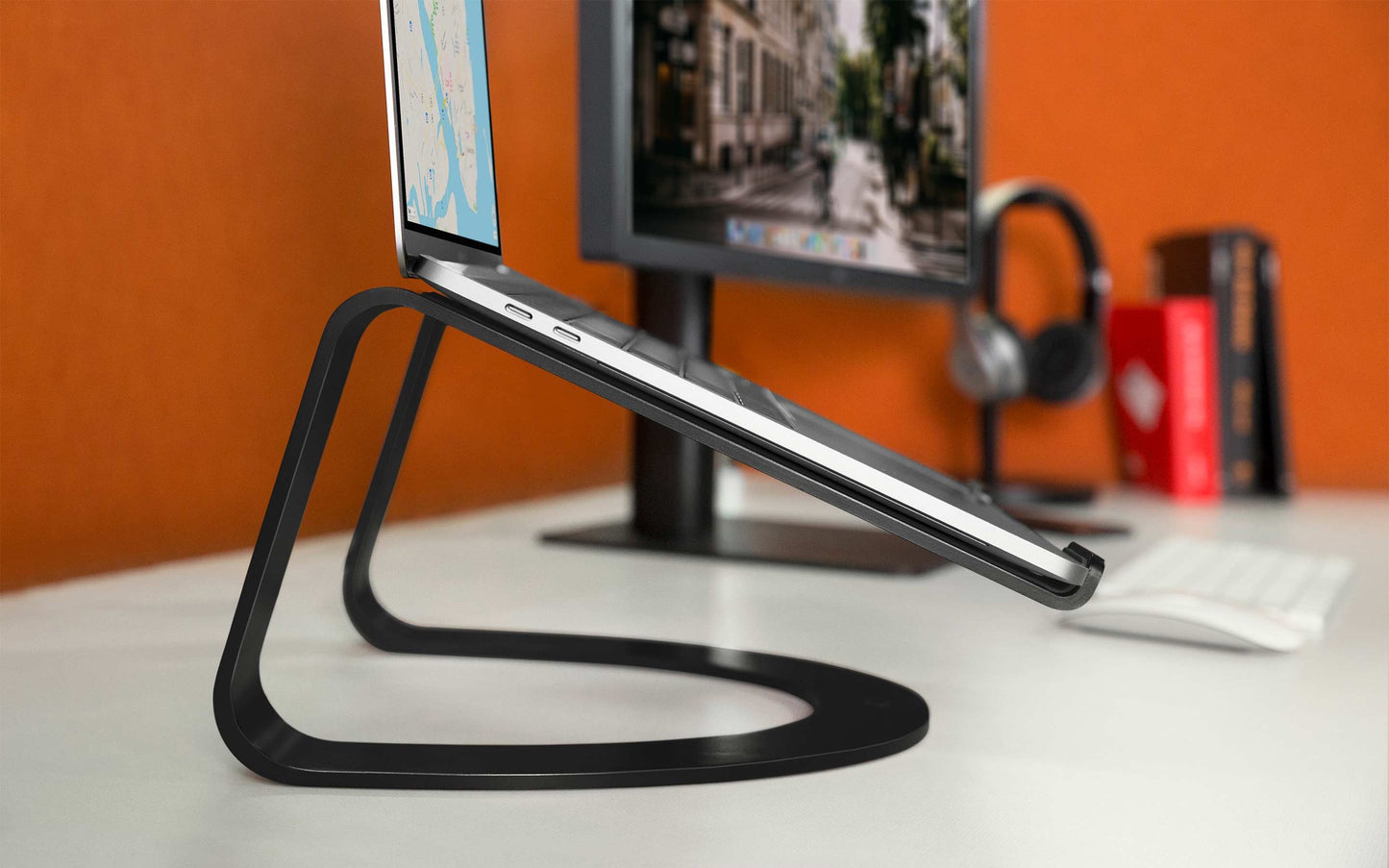 Suport Curve Twelve South pentru MacBook si laptopuri, Negru - iSTYLE RO