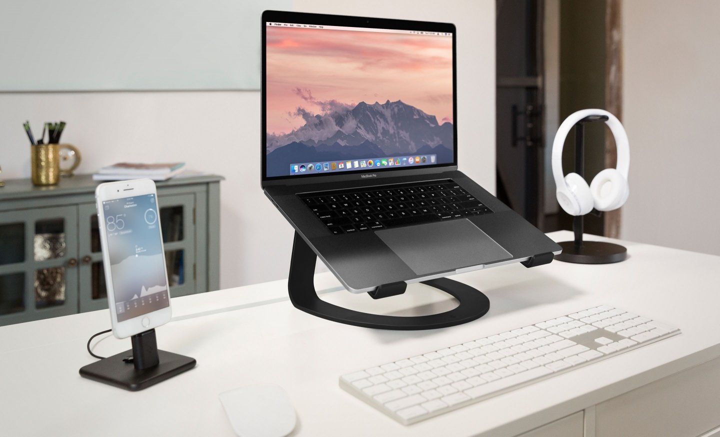 Suport Curve Twelve South pentru MacBook si laptopuri, Negru - iSTYLE RO
