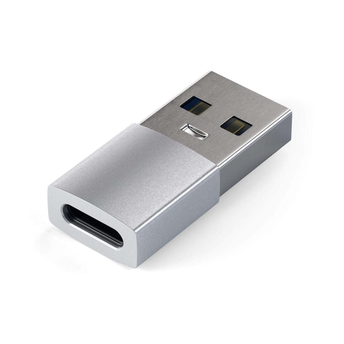 Adaptor Satechi din aluminiu USB-A la USB-C, Argintiu - iSTYLE RO
