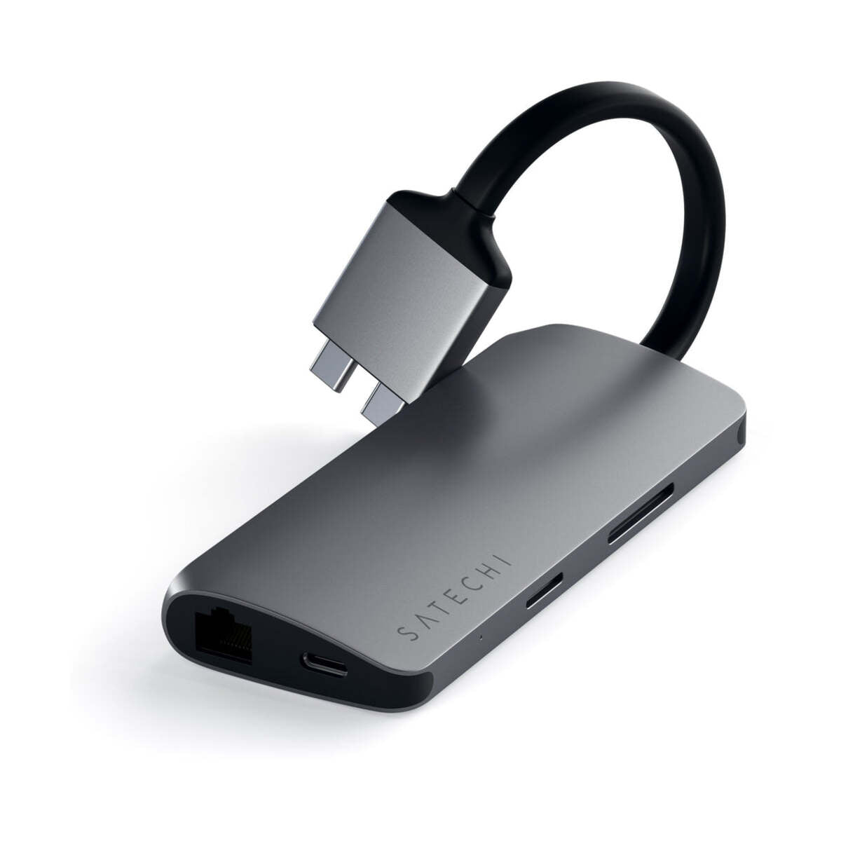 Adaptor Satechi TYPE-C Dual Multimedia Adapter - Space Gray - iSTYLE RO