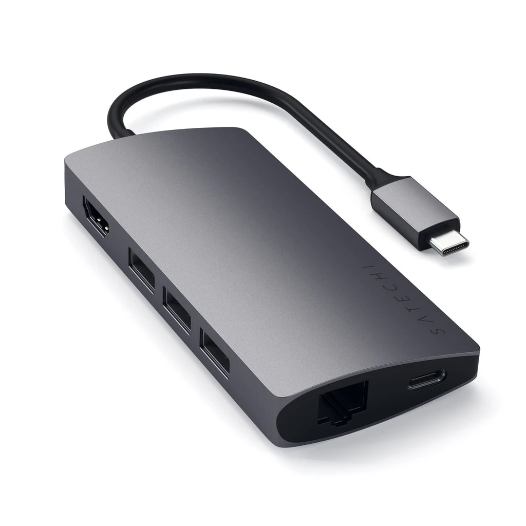 Docking station Satechi Aluminum TYPE-C Multi-Port, Space Grey - iSTYLE RO