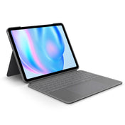 Husa Logitech Combo Touch cu tastatura si trackpad detasabile pentru iPad Air 11" M2 si M3, Gri - iSTYLE RO