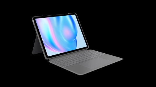 Husa cu tastatura Logitech Combo Touch pentru iPad Air 13" M2, Gri, layout US - iSTYLE RO