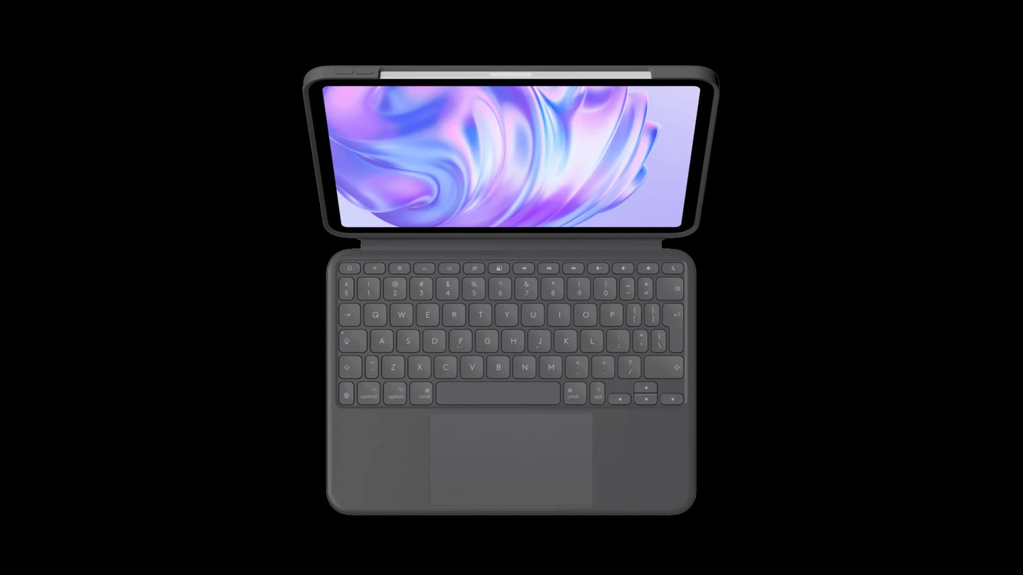 Husa cu tastatura Logitech Combo Touch pentru iPad Pro 11" M4, Negru, layout US - iSTYLE RO