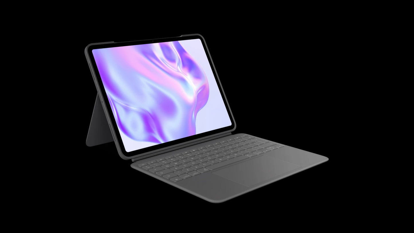 Husa cu tastatura Logitech pentru iPad Pro 13" (M4), Negru, layout US - iSTYLE RO