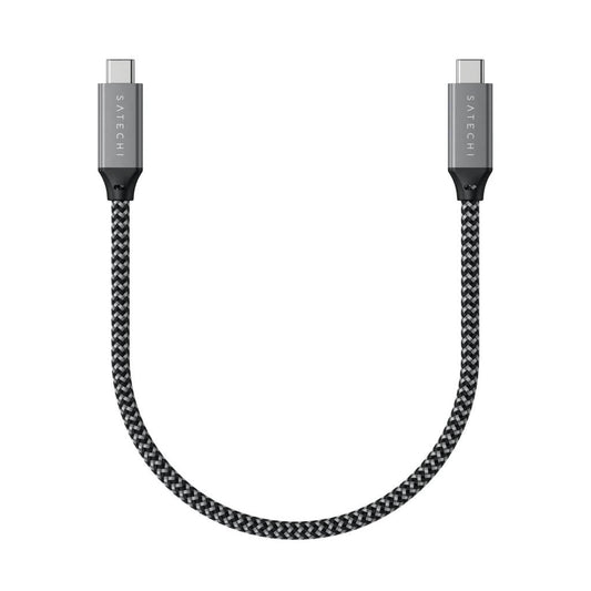 Cablu de date Satechi USB-C la USB-C, Gri, 25cm - iSTYLE RO