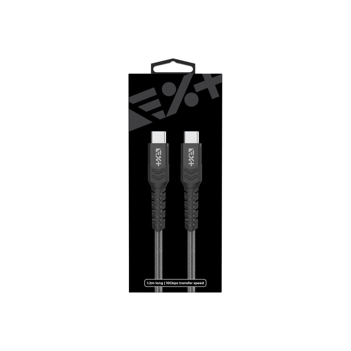 Cablu de date NEXT ONE Braided USB-C la USB-C, Space Grey - iSTYLE RO