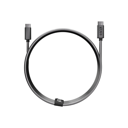 Cablu de date NEXT ONE Metalic USB-C la USB-C, Space Grey - iSTYLE RO