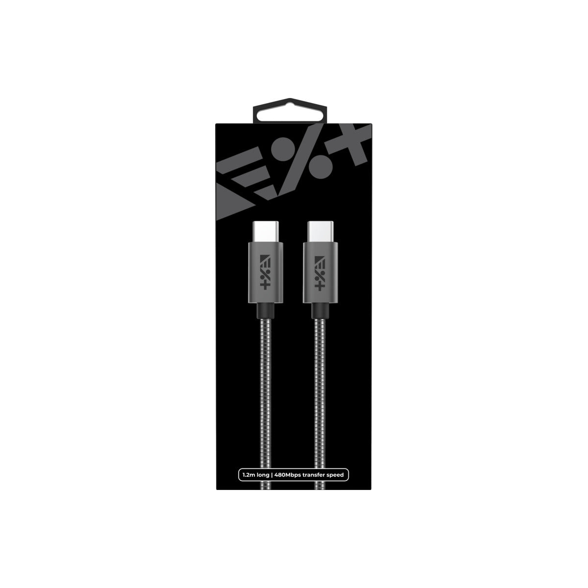Cablu de date NEXT ONE Metalic USB-C la USB-C, Space Grey - iSTYLE RO