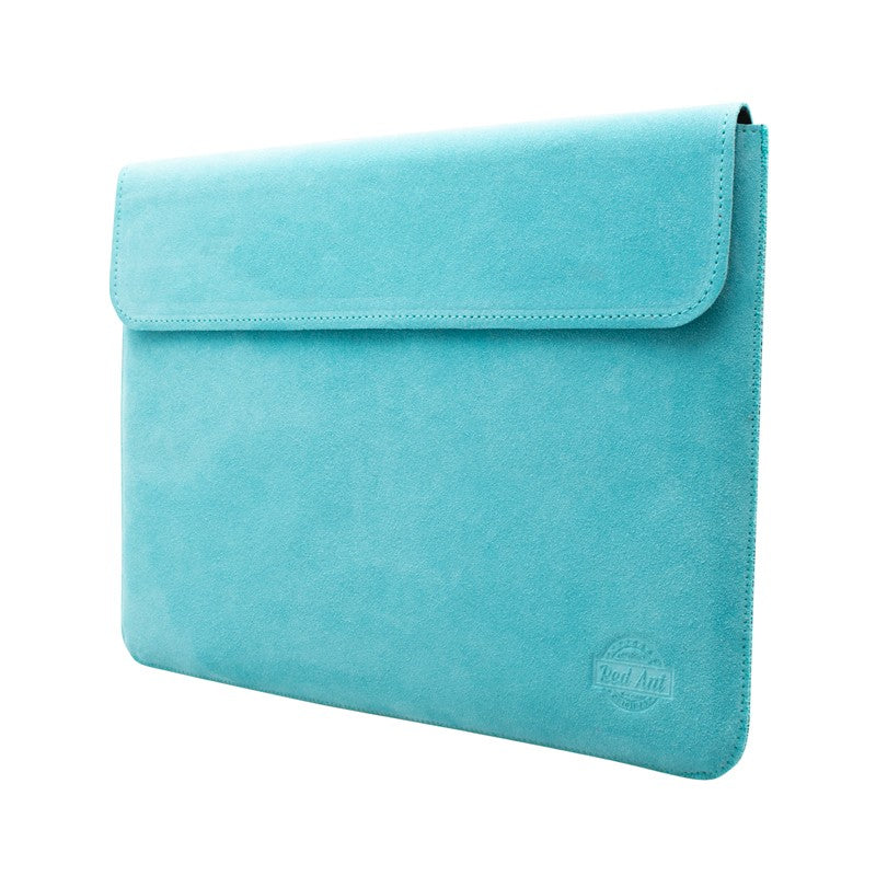 Husa de protectie REDANT cu clapă pentru MacBook Pro 14, Piele, Turcoaz - iSTYLE RO