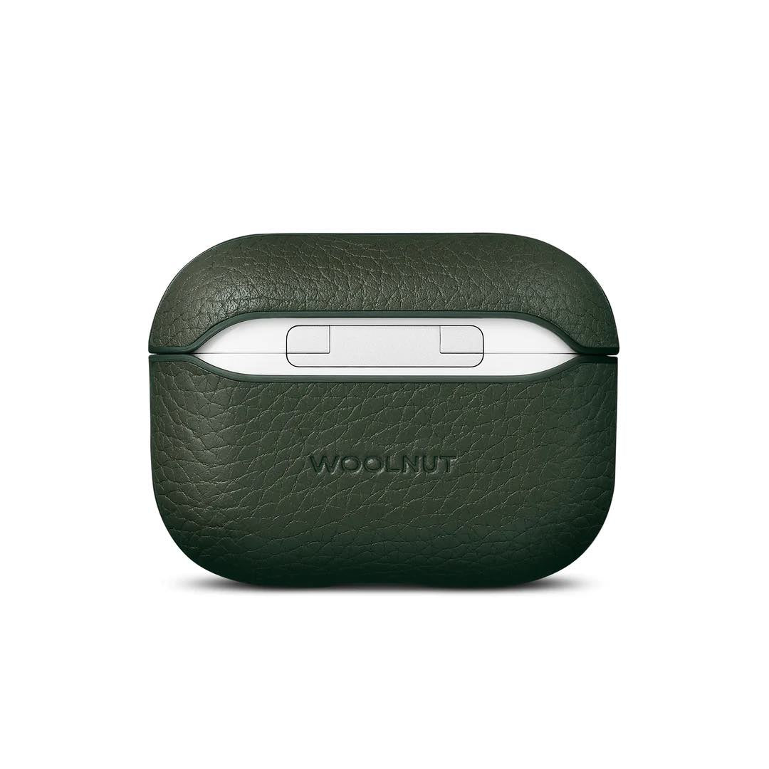 Husa de protectie Woolnut pentru AirPods Pro (gen.2), Piele, Verde - iSTYLE RO