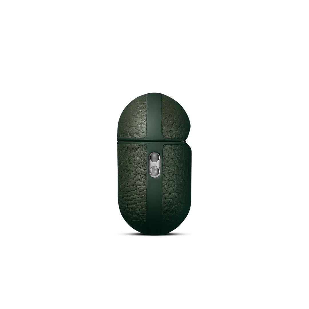 Husa de protectie Woolnut pentru AirPods Pro (gen.2), Piele, Verde - iSTYLE RO