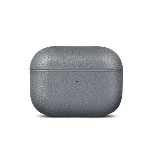Husa de protectie Woolnut pentru AirPods Pro (gen.2), Piele, Gri - iSTYLE RO