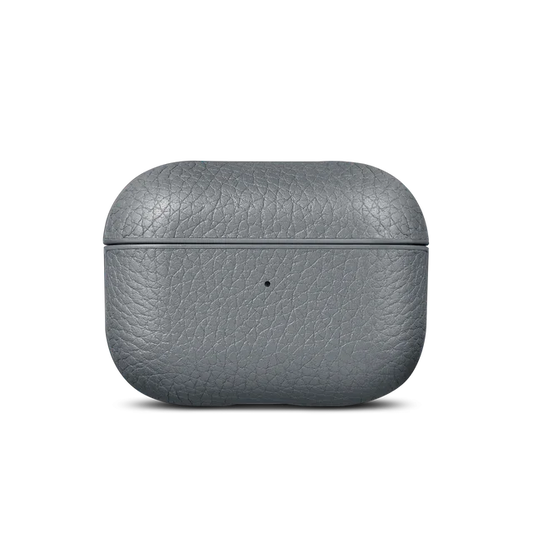 Husa de protectie Woolnut pentru AirPods Pro (gen.2), Piele, Gri - iSTYLE RO