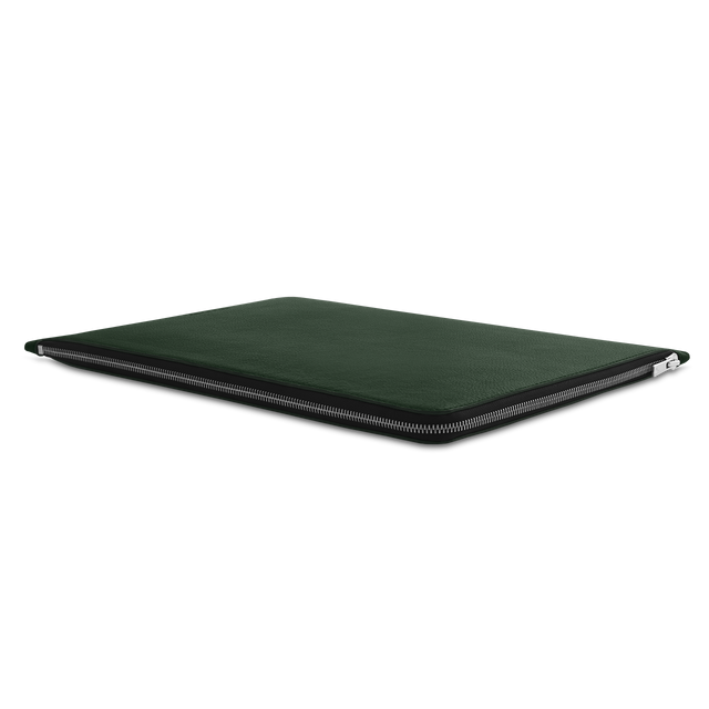 Husa de protectie Woolnut Folio pentru MacBook Pro 16", Piele, Verde - iSTYLE RO