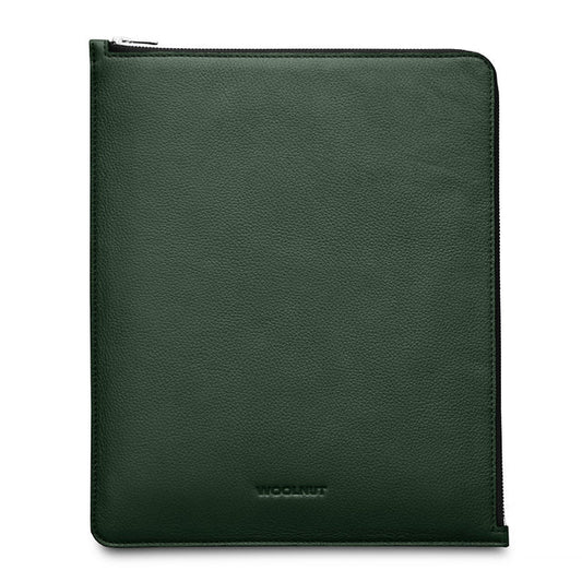 Husa de protectie Woolnut Folio pentru iPad Pro 13", Piele, Verde - iSTYLE RO